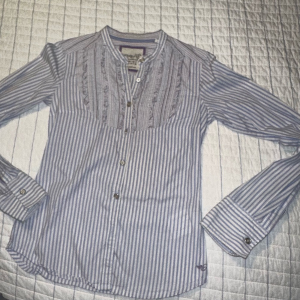 Espirit Long Sleeve Button Down Blouse Size 0‎